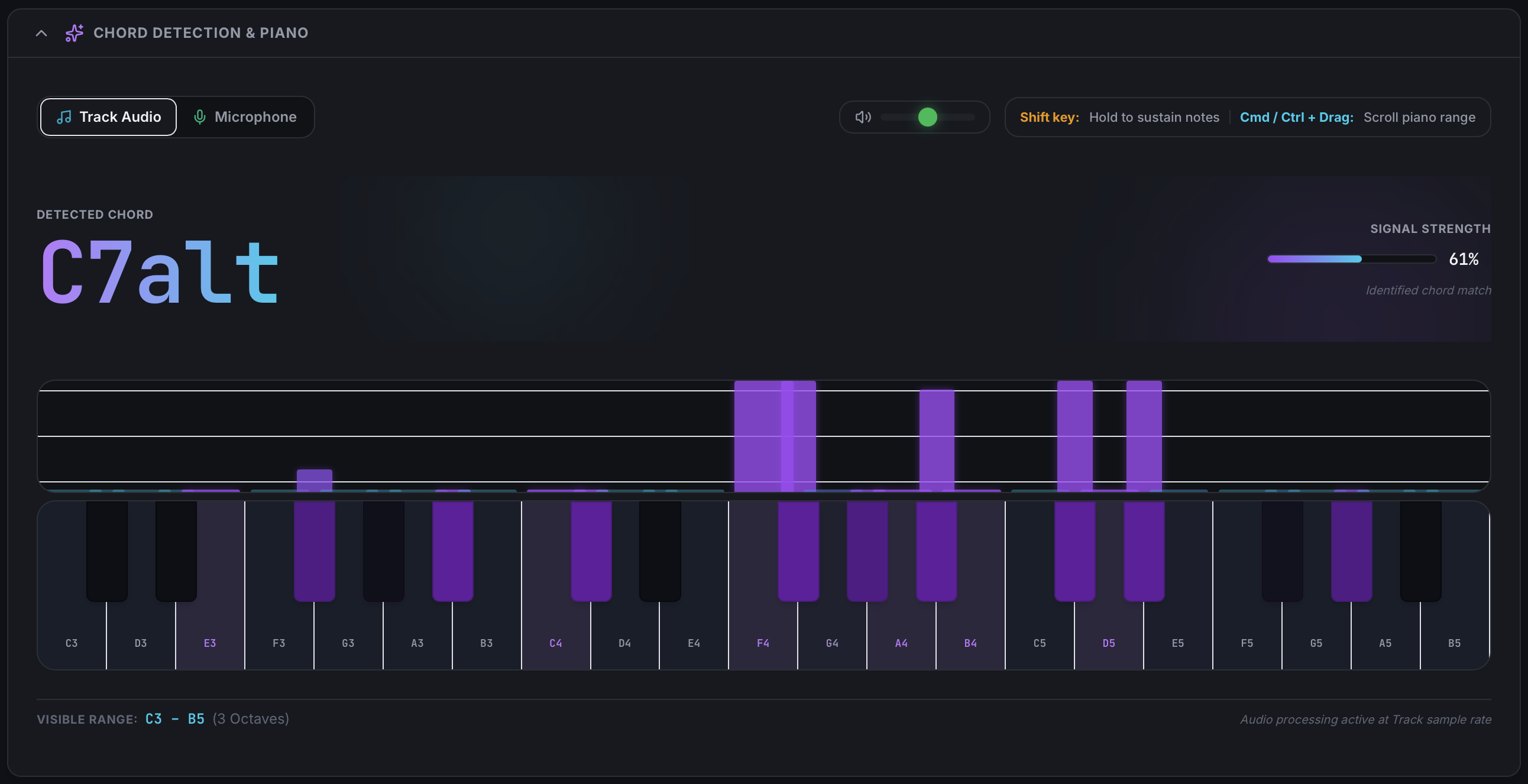 Chord Analysis and Detection screenshot