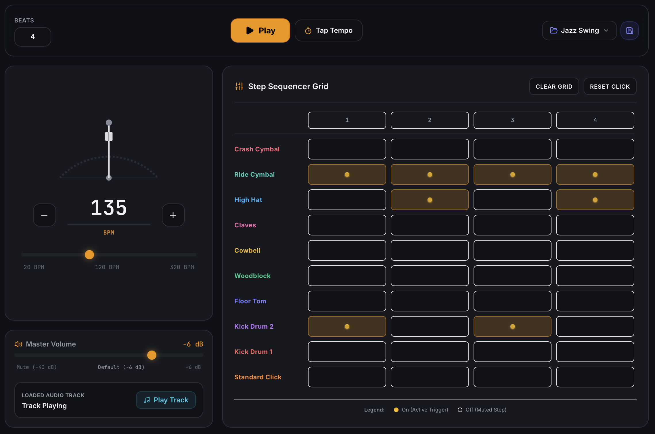 Pro Metronome Simple Mode screenshot